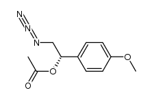 (S)-(+)-2-azido-1-(4-methoxyphenyl)-1-ethyl acetate Structure