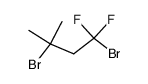 1,3-dibromo-1,1-difluoro-3-methyl-butane结构式