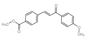 methyl 4-[3-(4-methoxyphenyl)-3-oxoprop-1-enyl]benzoate结构式