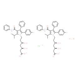 Atorvastatin (calcium salt hydrate) structure
