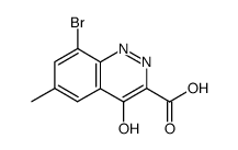 8-bromo-6-methyl-4-oxo-1,4-dihydro-cinnoline-3-carboxylic acid Structure
