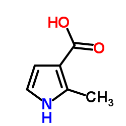 2-甲基-1H-吡咯-3-羧酸结构式