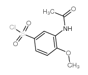 3-乙酰氨基-4-甲氧基苯磺酰氯结构式