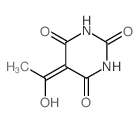 2,4,6(1H,3H,5H)-Pyrimidinetrione, 5-(1-hydroxyethylidene)- (9CI) Structure