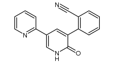 3-(2-cyanophenyl)-5-(2-pyridyl)-2(1H)-pyridone结构式
