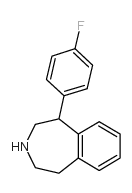 1-(4-氟苯基)-2,3,4,5-四氢-1H-苯并(d)氮杂卓结构式