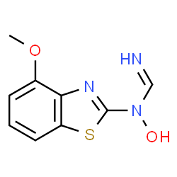 Methanimidamide, N-hydroxy-N-(4-methoxy-2-benzothiazolyl)- (9CI)结构式