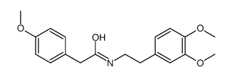 N-[2-(3,4-二甲氧基苯基)乙基]-4-甲氧基苯基乙酰胺结构式