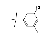 5-tert-butyl-3-chloro-o-xylene Structure