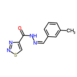 N'-[(Z)-(3-Methylphenyl)methylene]-1,2,3-thiadiazole-4-carbohydrazide Structure