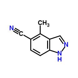 4-甲基-1H-吲唑-5-甲腈结构式