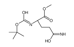 甲基(叔丁氧羰基)-L-谷氨酰胺结构式