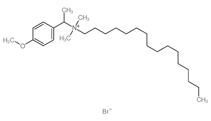 Benzenemethanaminium,N-hexadecyl-4-methoxy-N,N,a-trimethyl-, bromide (9CI)结构式