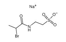 sodium 2-(2-bromopropionylamino)-ethanesulfonate Structure