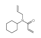 N-cyclohexyl-N-prop-2-enyl-prop-2-enamide structure