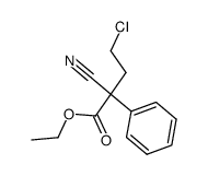 ethyl 4-chloro-2-cyano-2-phenylbutyrate Structure