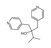 3-methyl-1-pyridin-4-yl-2-pyridin-4-ylmethyl-butan-2-ol结构式