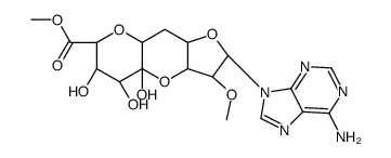 (11R)-11-C-(6-Amino-9H-purin-9-yl)-2,6:8,11-dianhydro-10-O-methyl-7-deoxy-α-L-ido-D-lyxo-5-undecoulo-5,9-pyranosonic acid methyl ester Structure