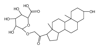 (3α,5β)-3-Hydroxy-20-oxopregnan-21-yl β-D-Glucopyranosiduronic Acid structure