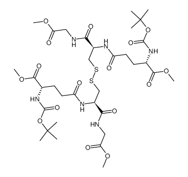 N-tert-Butyloxycarbonyl Glutathione Dimethyl Diester Disulfide Dimer Structure