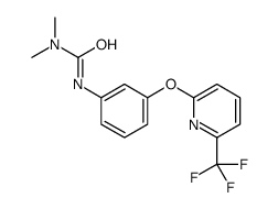 1,1-dimethyl-3-[3-[6-(trifluoromethyl)pyridin-2-yl]oxyphenyl]urea结构式