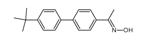 1-(4'-tert-Butyl-biphenyl-4-yl)-ethan-1-on-oxim结构式