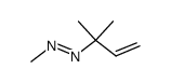 3-(methylazo)-3-methyl-1-butene Structure