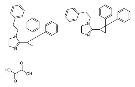 2-(2,2-diphenylcyclopropyl)-1-(2-phenylethyl)-4,5-dihydroimidazole,oxalic acid Structure