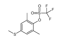 (2,6-dimethyl-4-methylsulfanylphenyl) trifluoromethanesulfonate Structure
