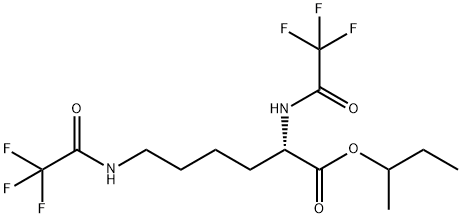 N2,N6-Bis(trifluoroacetyl)-L-lysine (1-methylpropyl) ester结构式