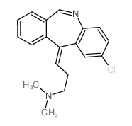 1-Propanamine,3-(2-chloro-11H-dibenz[b,e]azepin-11-ylidene)-N,N-dimethyl-, (Z)- (9CI)结构式