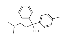 3-dimethylamino-1-phenyl-1-p-tolyl-propan-1-ol结构式