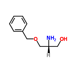 (R)-(+)-2-氨基-3-苄氧基-1-丙醇结构式