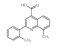 8-甲基-2-(2-甲基苯基)喹啉-4-羧酸结构式