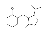 2-[(2-methyl-5-propan-2-ylcyclopentyl)methyl]cyclohexan-1-one结构式