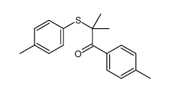 2-methyl-1-(4-methylphenyl)-2-(4-methylphenyl)sulfanylpropan-1-one结构式