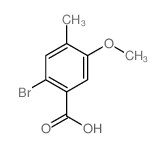 2-溴-5-甲氧基-4-甲基苯甲酸结构式