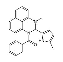 1-benzoyl-3-methyl-2-(5-methyl-pyrrol-2-yl)-2,3-dihydro-1H-perimidine结构式