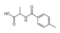 (4-methylbenzoyl)alanine结构式