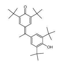 2,6-di-t-butyl-4-<1'-(3,5-di-t-butyl-4-hydroxyphenyl)ethylidene>cyclohexa-2,5-dien-1-one结构式