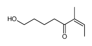 8-hydroxy-3-methyloct-2-en-4-one Structure