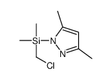 chloromethyl-(3,5-dimethylpyrazol-1-yl)-dimethylsilane结构式