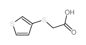 Acetic acid,2-(3-thienylthio)- Structure