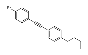 1-bromo-4-[2-(4-butylphenyl)ethynyl]benzene Structure