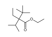 ethyl 2-ethyl-3,3-dimethyl-2-propan-2-ylbutanoate结构式