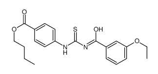 butyl 4-[(3-ethoxybenzoyl)carbamothioylamino]benzoate结构式