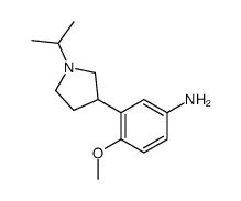 3-(1-异丙基吡咯烷-3-基)-4-甲氧基苯胺结构式