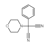 Propanedinitrile, 2-(4-morpholinyl)-2-phenyl-结构式