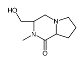 Pyrrolo[1,2-a]pyrazin-1(2H)-one, hexahydro-3-(hydroxymethyl)-2-methyl-, (3S,8aS)- (9CI) Structure