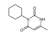 3-cyclohexyl-6-methyl-1H-pyrimidine-2,4-dione结构式